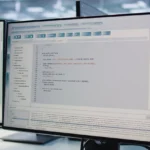 Wordpress-Code auf einem Monitor